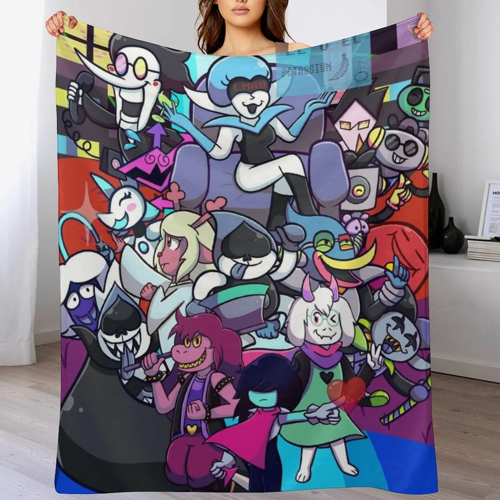 Deltarune Chapter 2 Throw Blanket