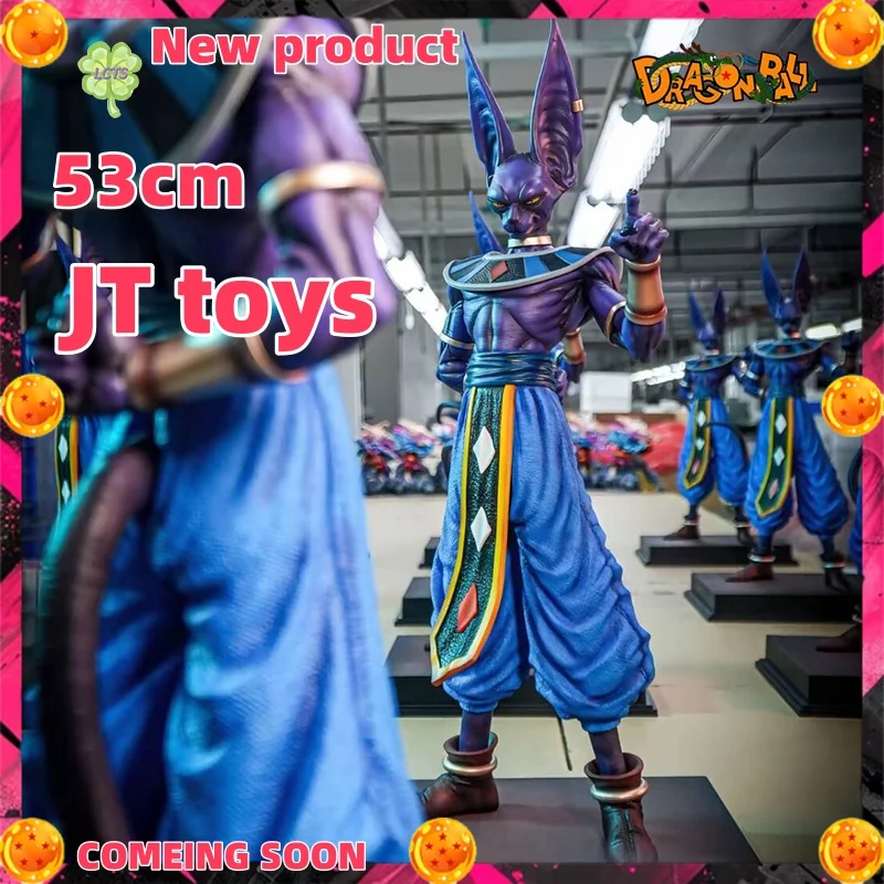 

IN STOCK JT Toys 53cm Dragon Ball Beerus Anime Figure Beerus Gods of Destruction Figures PVC Statue Collection Model Gift Toy
