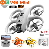 New V66 Mini Drone HD Camera 4K 1080P 180 ° Lens Wifi FPV Dron Professional Obstacle Avoidance Helicopter RC Quadcopter Toys