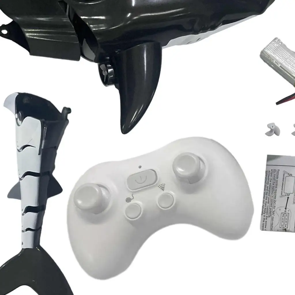 RC Haaienbootspeelgoed voor jongens Meisjes Elektrisch waterspeelgoed Zwembad Bad Op afstand bestuurbaar plezier