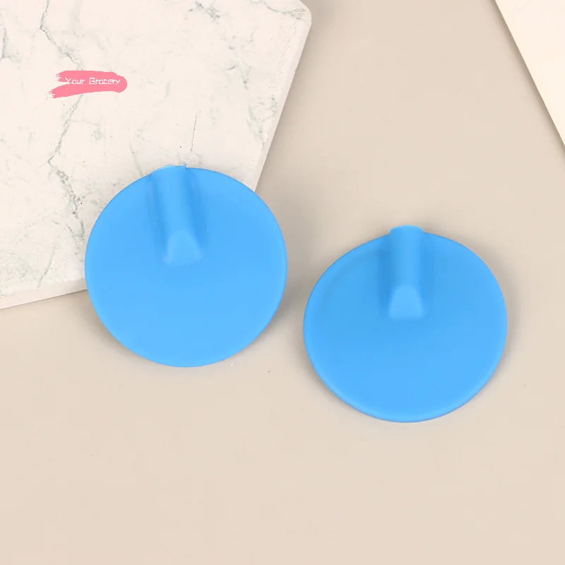 바디 토닝 및 마사지 기계용 근육 자극기 전극 패드 1쌍 원형 통증 완화 교체 패드