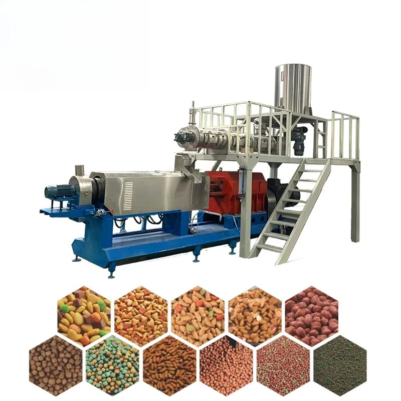 High Fresh Meat Content Pet Food Extruder Cat Food Making Machine Dog Food Production Line
