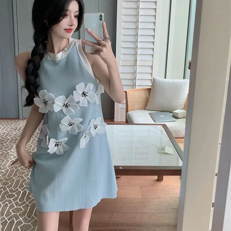 

Minority Temperament Sleeveless Dress Women's 2025 Summer Girl French Slim Skirt