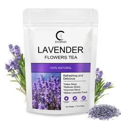 Organic Lavender Flowers Tea Support Calming and Stress Relief, Better Sleep for Tea, Home Fragrance & Sachets