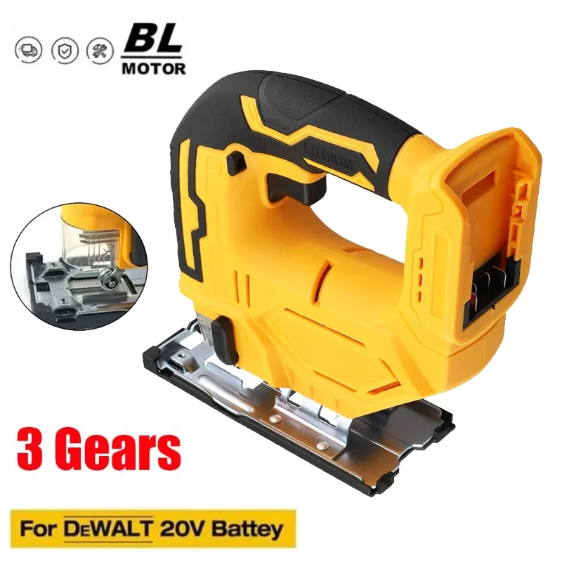 

Cordless Jig Saw Electric Jigsaw 3 Gears Portable Multi-Function Woodworking Power Tools for Dewalt 18V 20V Battery