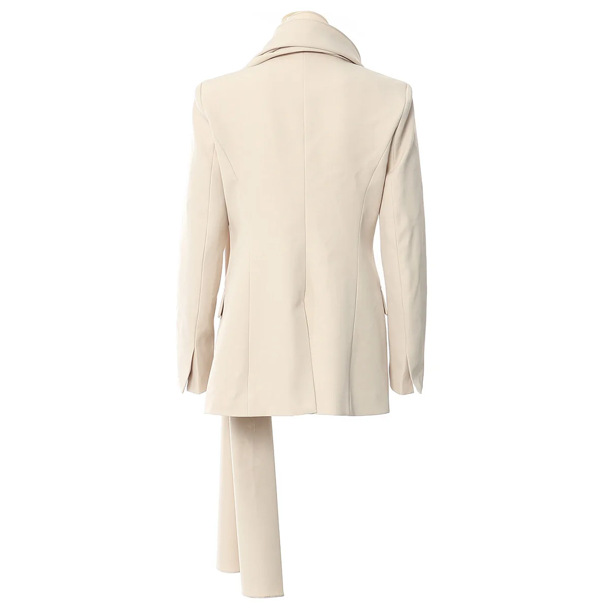 Chaqueta elegante para mujer, Blazer con pechera perforada, ropa de abrigo, traje de botonadura oculta, bolsillos, puños sueltos, Otoño, 2024