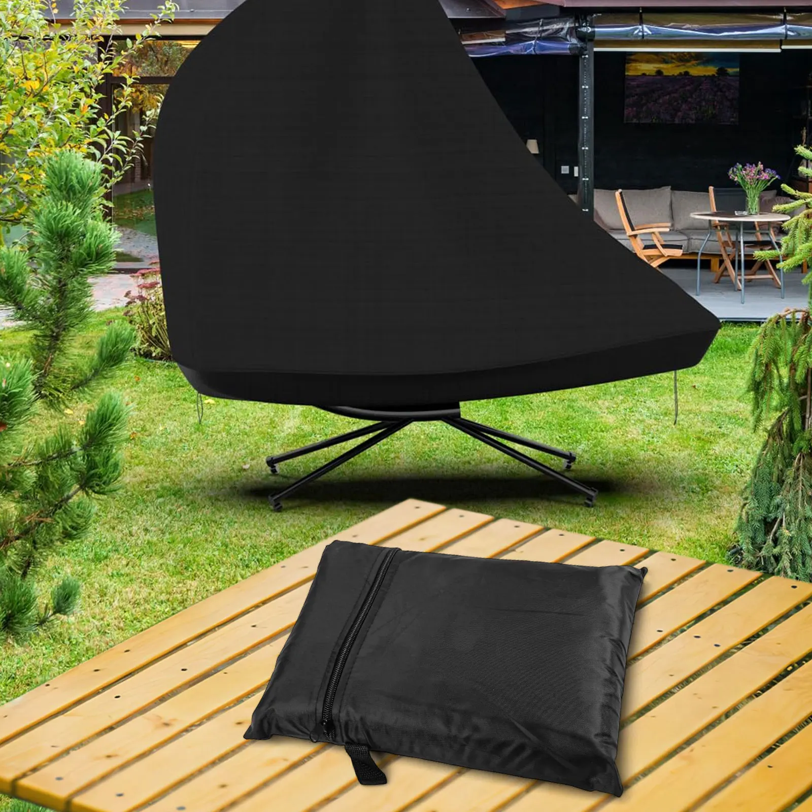 

Защита уличной мебели, подвесной чехол для шезлонга, чехол для патио, защита от пыли, долговечная защита для сада