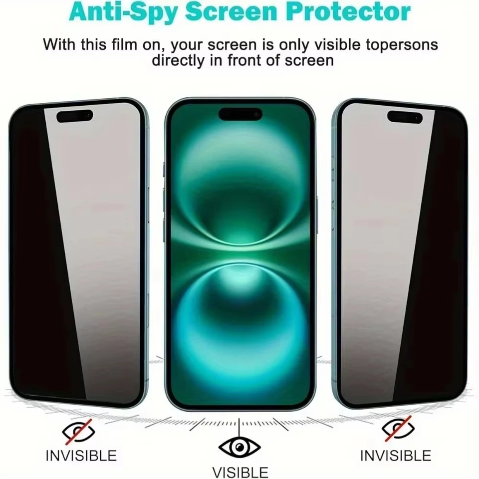1-5 Piezas Protector de Pantalla de Privacidad con Desbloqueo por Huella Digital para Samsung S26 S26Ultra S25 S25 S24 Ultra S25 S22 S23 S26 + Vidrio Templado 2