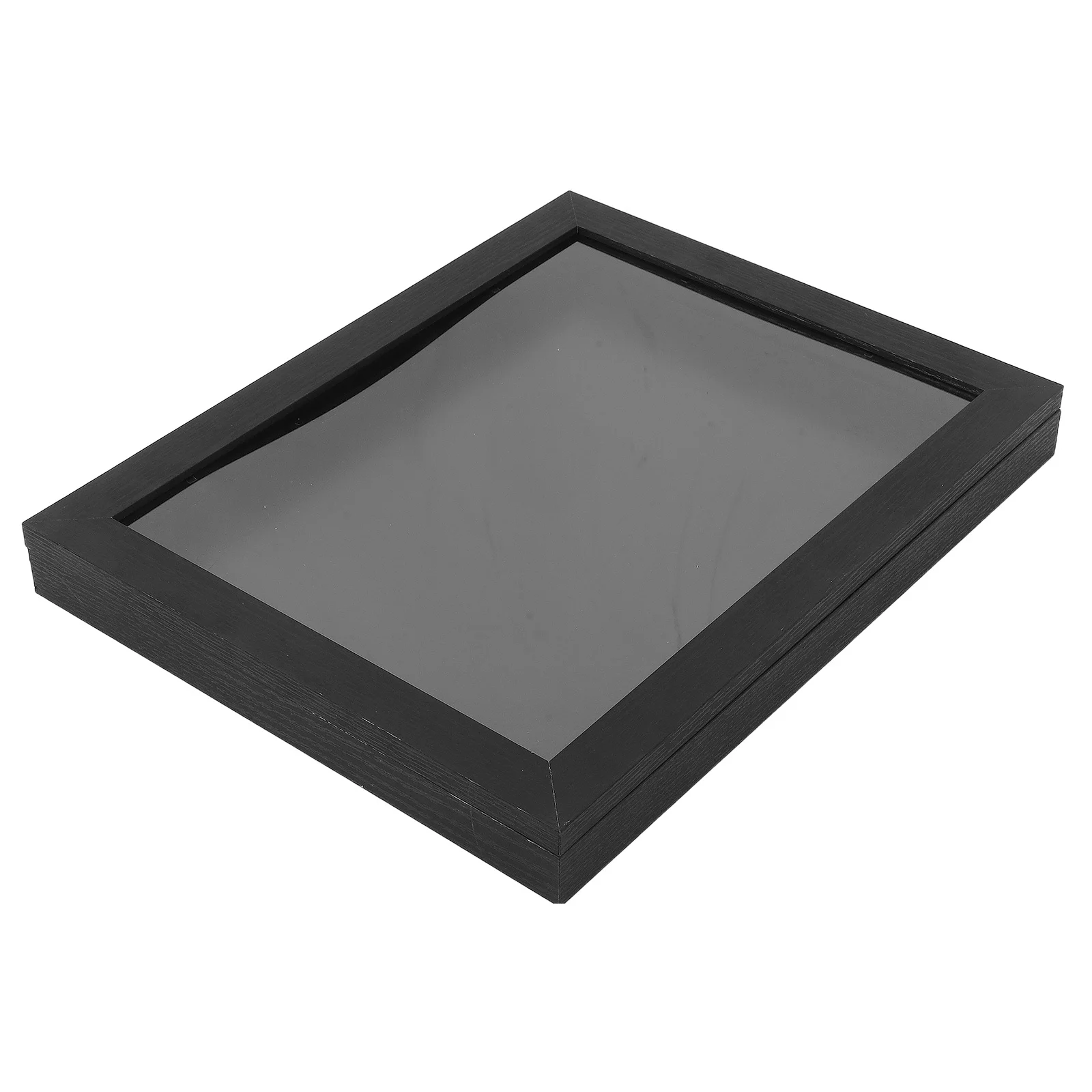 

Wooden Display Box for Sports Memorabilia Clear Jersey Photo Frame T-Shirt Display Stand with Easy Installation Kit