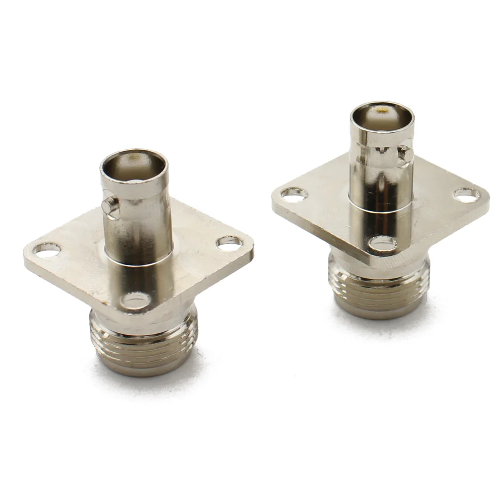 L16 N-Buchse auf BNC-Buchse, Koaxialstecker, BNC auf N-Typ, Koaxialstecker, 4-Loch-Flansch-Panel-Adapter, schnelle Lieferung – Detail 4