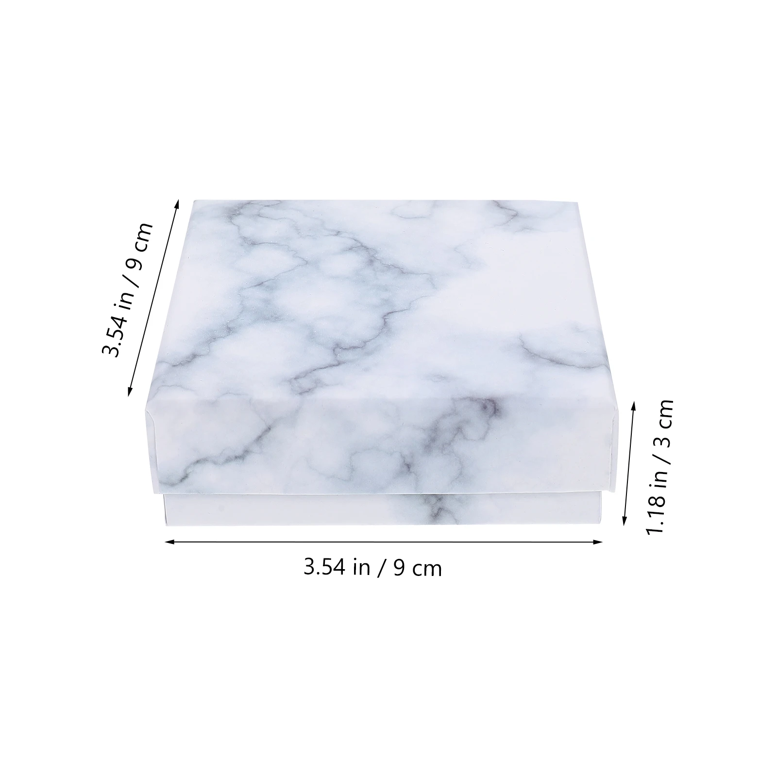 

8Pcs Marble Pattern Jewelry Storage Boxes Exquisite Multipurpose Necklace Ring Display Organizer Durable Paper Storage Container