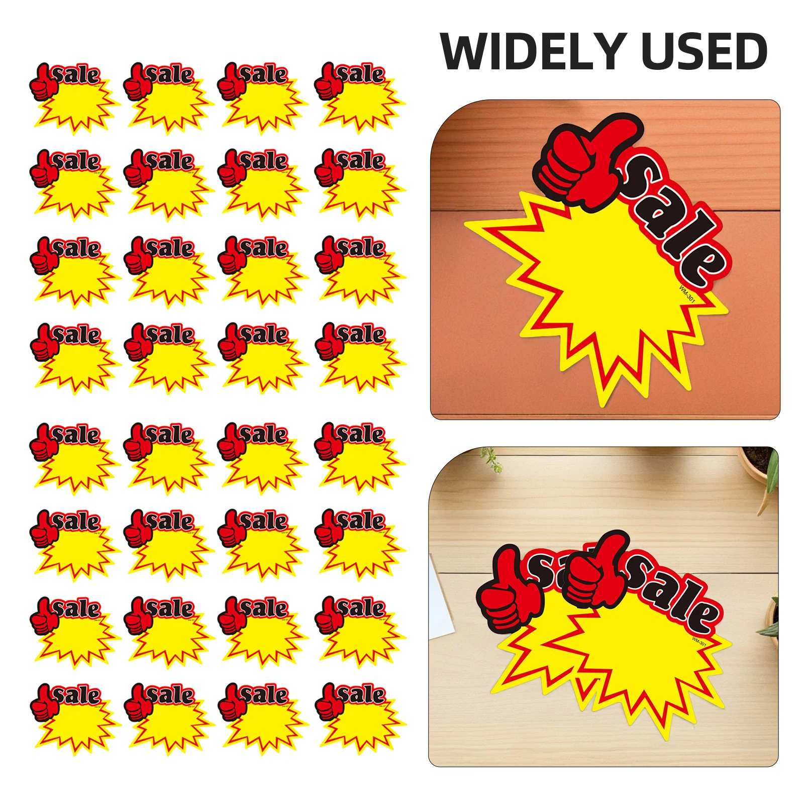 علامات الأسعار الترويجية 50 قطعة ملصقات إعلانية فارغة لمتجر السوق بيع تسميات أدوات تسجيل عرض البيع بالتجزئة