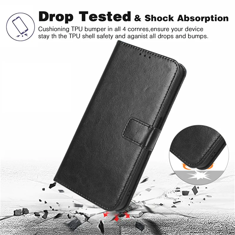 Suitable For Tecno Spark Go 2025 Case Luxury Magnetic Wallet PU leather Phone Bags for Tecno Spark Go 1 Tecno Pop 9 Case Cover