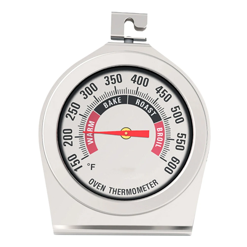 

Stainless Steel Thermometer for Oven BBQ Food Temperature Gauge Accurate Probe Barbecue Thermometer Easy Storage