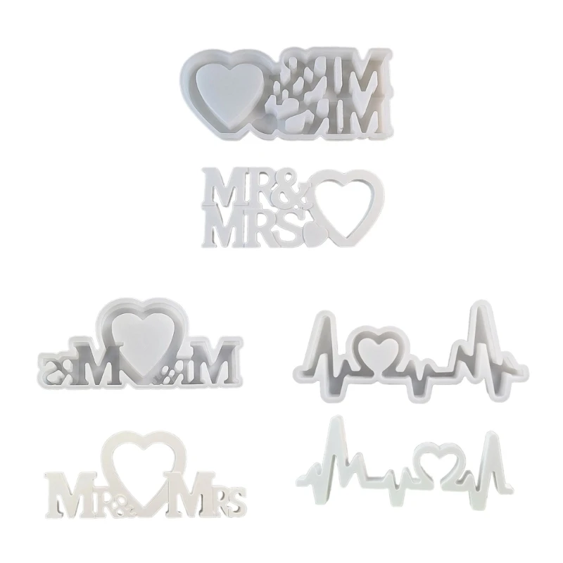 Stable Love Sign Ornament Silicone Mold for Wedding Table Resin Decorations