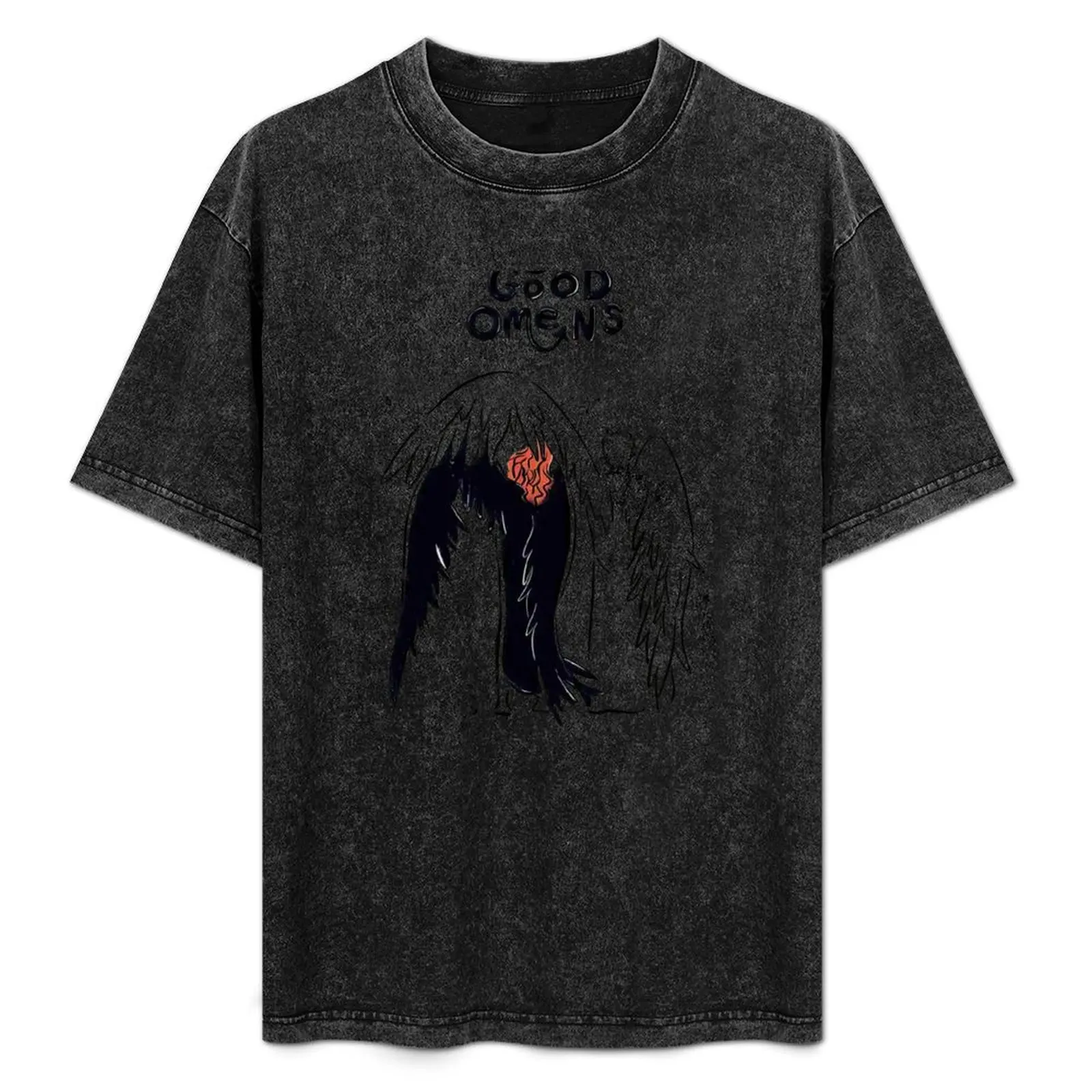 

Angel and Demon T-Shirt street wear basketball graphic tees oversized t shirts for men