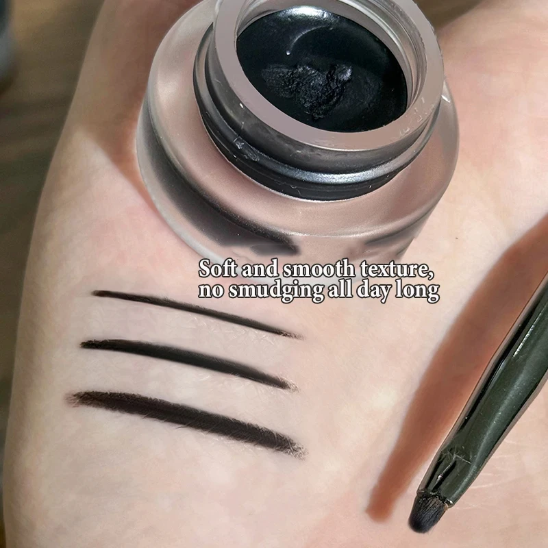 빠른 건조 눈썹 포마드 아이 라이너 페이스트 방수 및 땀 방지 브러쉬 레드 블랙 라이트 브라운 브로우 드로잉 비 파괴