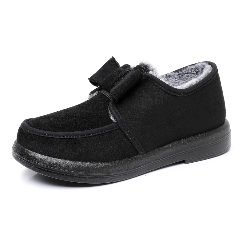 

Women's Winter Thickened Fleece Lined Casual Snow Boots Comfortable Cotton Shoes Mom Shoes Warm Flat Cosy Footwear for Daily Use