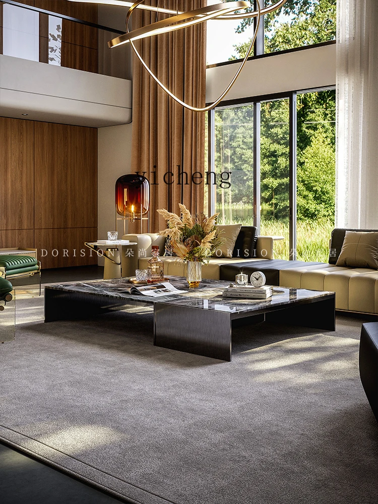 

XL light luxury coffee table combination villa living room Italian minimalist modern high-end creative coffee table