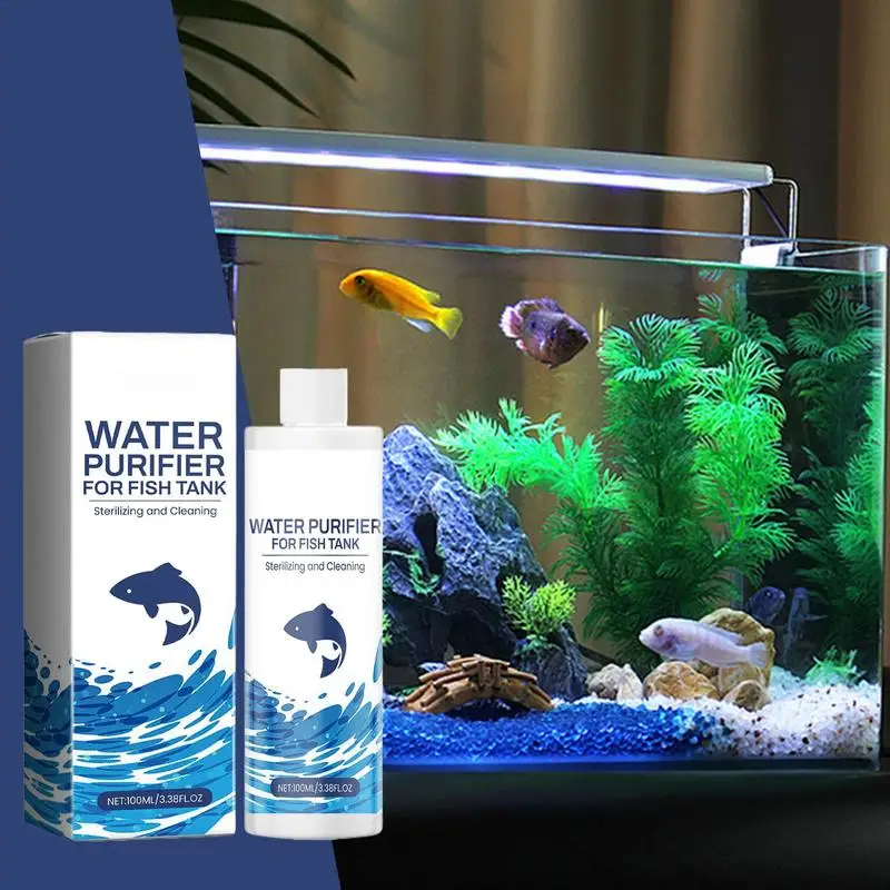 Fish Tank Water Conditioner Safe Liquid Cleaner Long Lasting Effective Water Conditioner For Clear Fish Tank Water