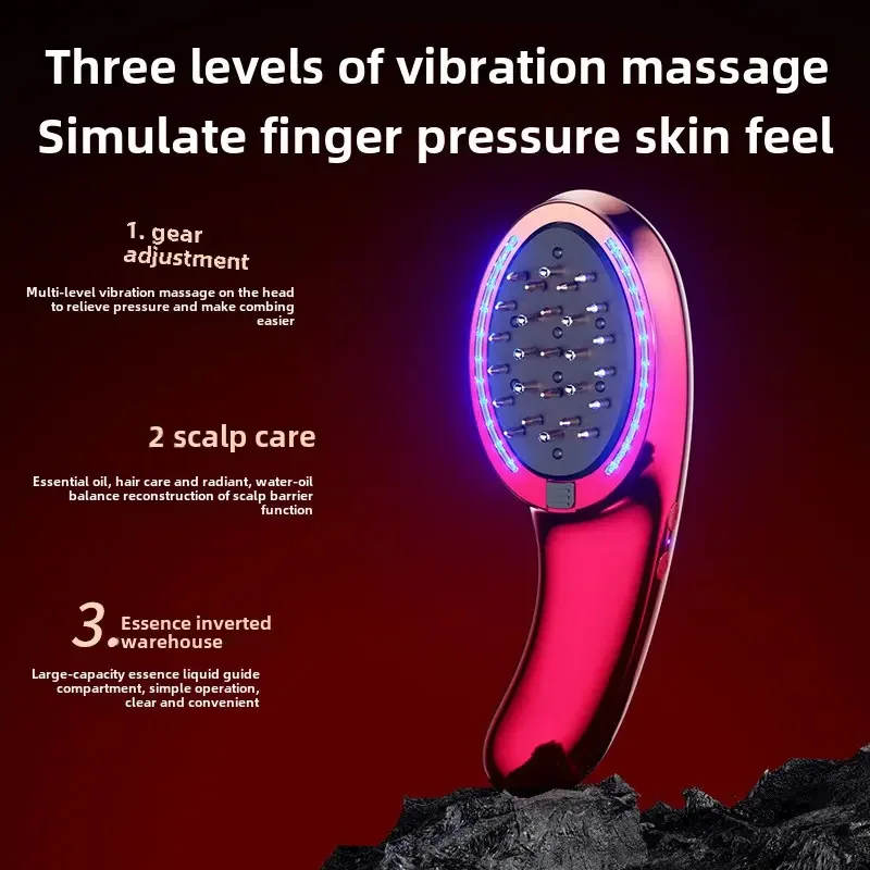 

Electric Scalp Massager, Red Light Therapy Hair Brush with Functions Liquid Guide, Massage for Scalp Care & Pain Relief