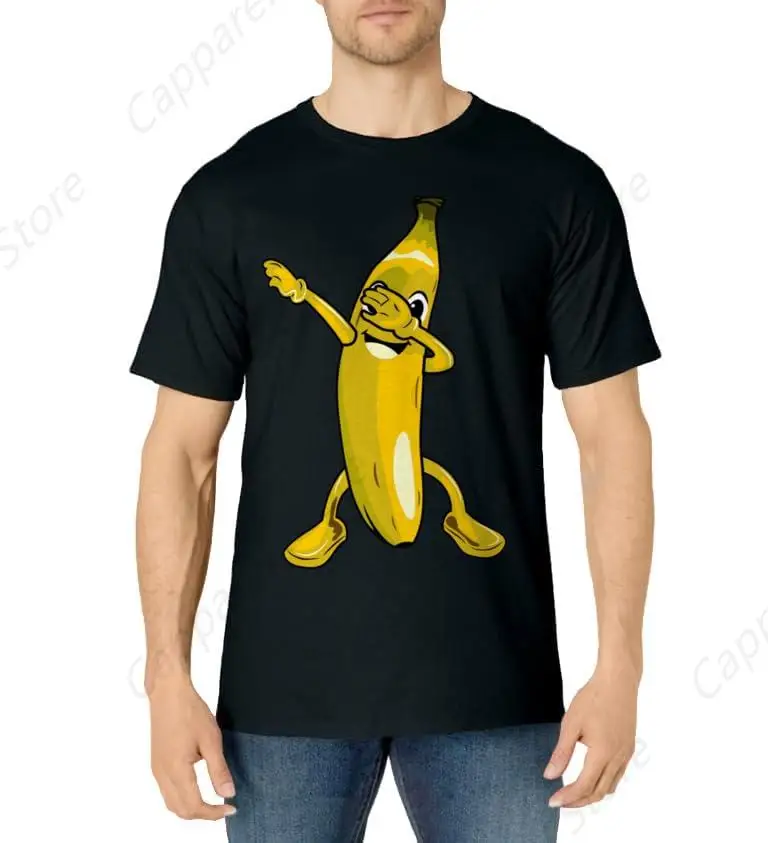 Cool Dab Banana is Dabbing Cute Fruit Lover Gift T-Shirt for Men Women Cotton Top Tee