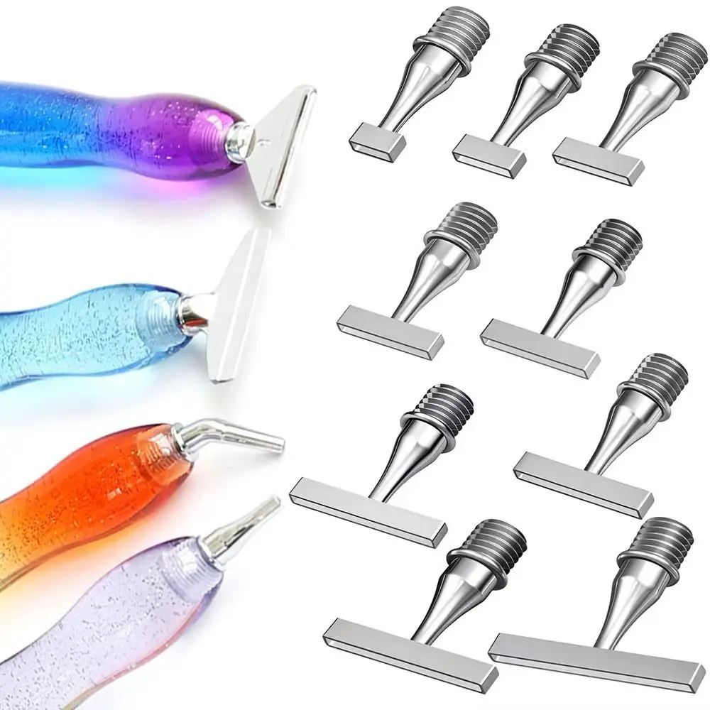 Metall Schraube Gewinde Tipps Austauschbare Punkt Bohrer Stifte Köpfe Diamant Malerei Dot Bohrer Werkzeug Stickerei Kreuz Stich Zubehör