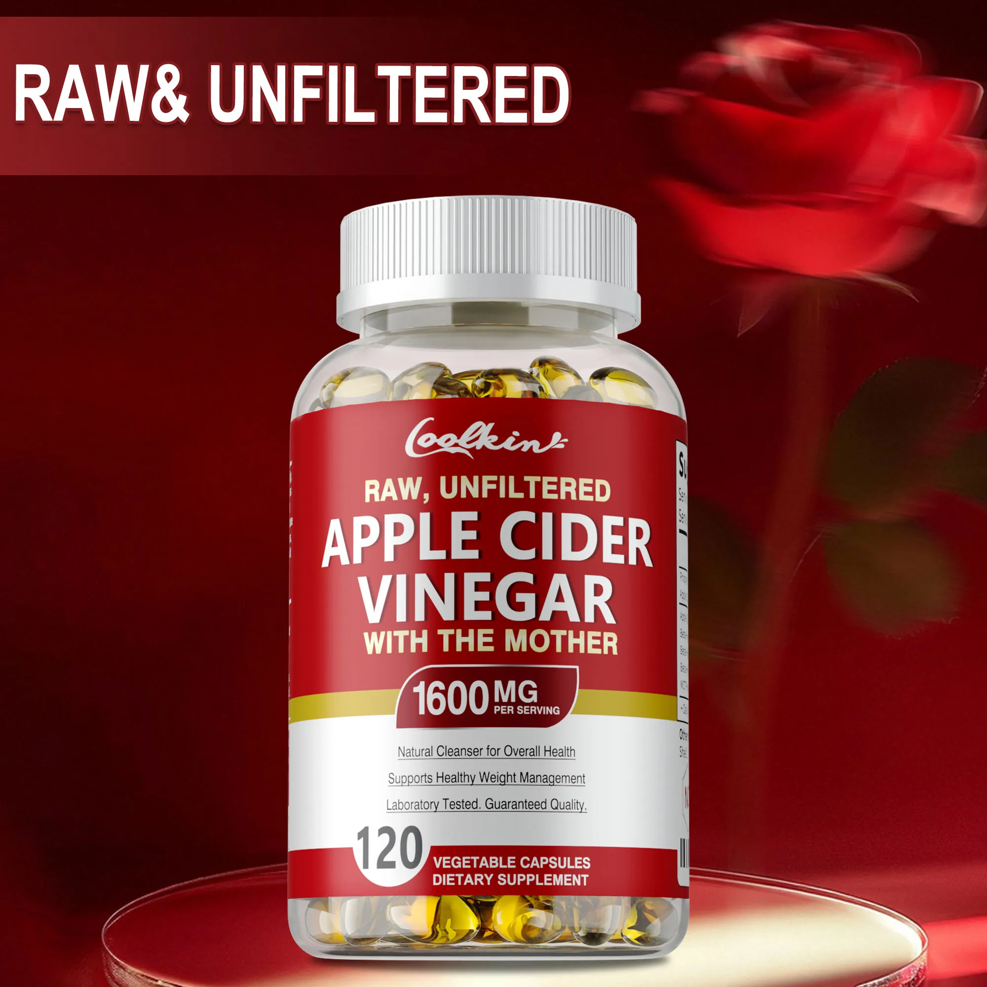 

Капсулы с уксусом Apple Cider — контроль аппетита, управление весом, уменьшение кровирования и запоров, повышение иммунитета, без GMO