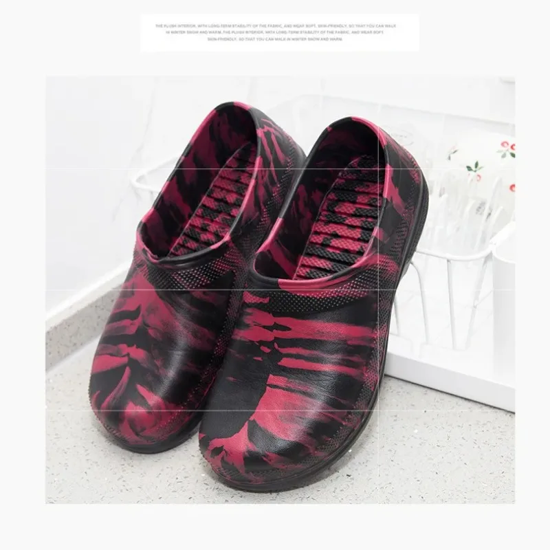 Hotel Kitchen  Non-slip Waterproof Oil-proof Work Shoes Resistant Cook Chef Shoes For Men Sandals Plus Sizegh4