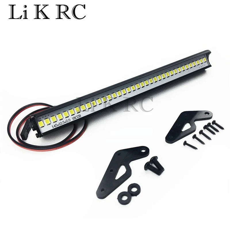 RC Car Universal 54mm 12LED Roof Light Bumper Headlight for 1/10 RC Crawler Axial Capra SCX10 II 90046 RGT EX86100 TRX6 TRX4 D90