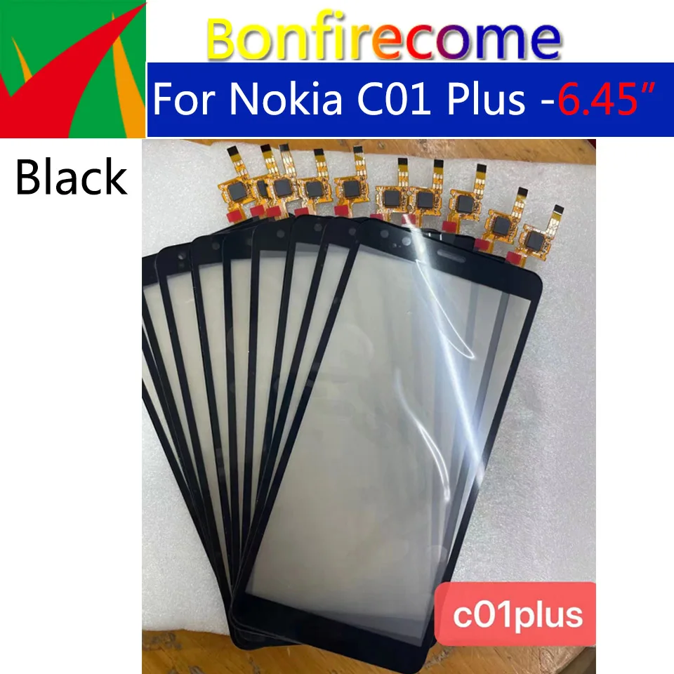 10Pcs\Lot TouchScreen For Nokia C01 Plus Touch Screen Sensor Panel LCD Front Outer Glass Lens Replacement