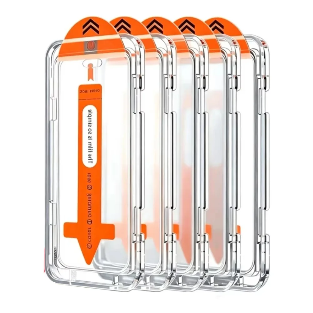 NNBILI 1-5 szt. Bezpyłowe, łatwe w montażu szkła hartowane jako ochraniacze ekranu do iPhone 18 17 16 15 14 11 13 12 15 Pro Max 18 XS XRTempered Glass — 2