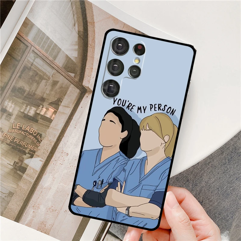 Greys Anatomy Case For Samsung Galaxy S23 S21 S22 Ultra Note 20 S8 S9 S10 Note 10 Plus S20 FE Phone Cover