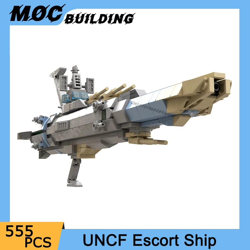 

MOC Space Battleship Yamato Model Building Blocks UNCF Escort Ship DIY Bricks Universe Exploration Educational Toys Xmas Gifts