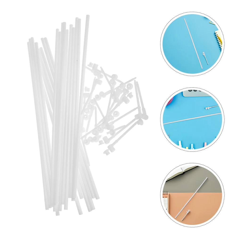 

40 set Handmade Accessories White Diy Parts Reusable Rods Replacement Parts Stable Making Rods Outdoor Crafts Garden