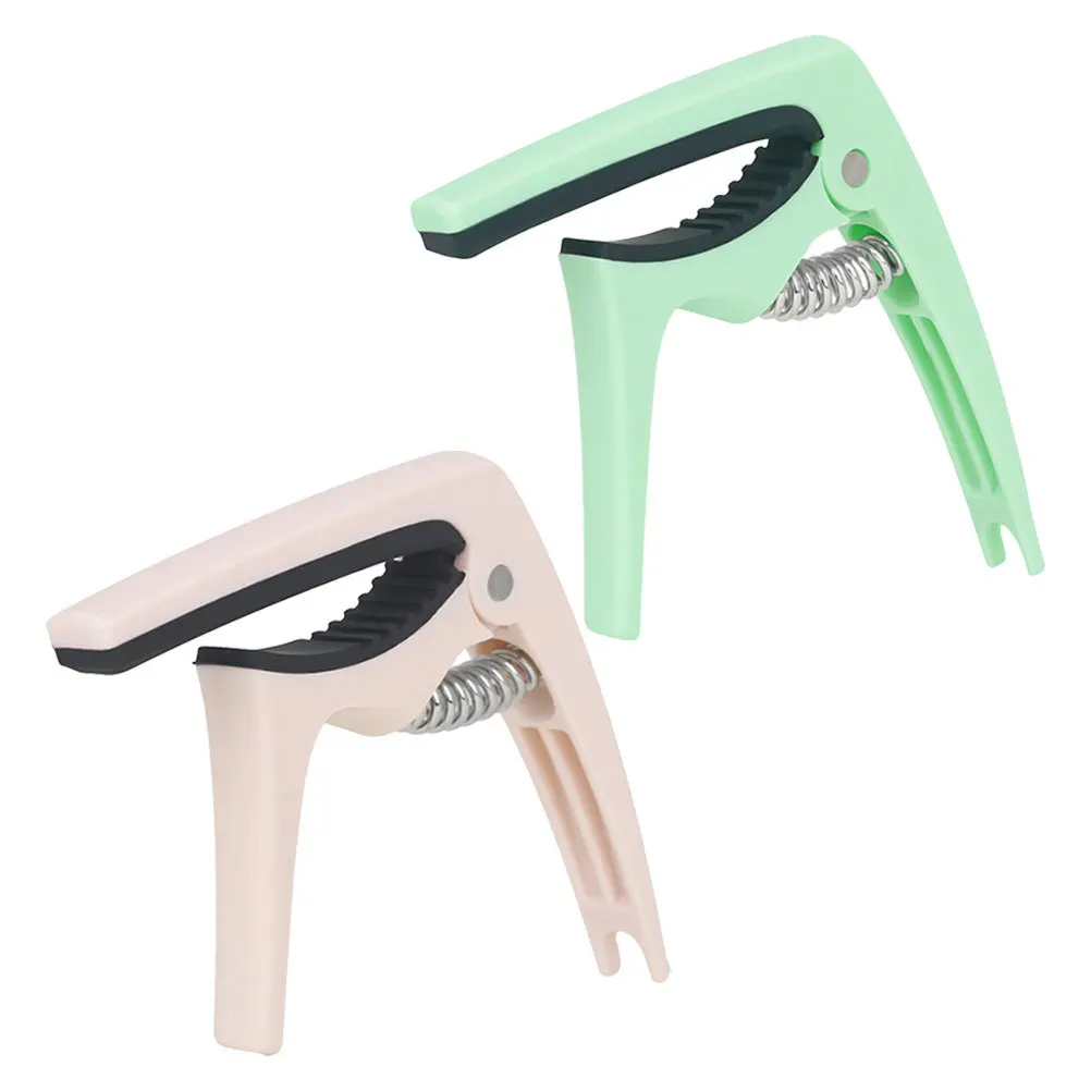 2 szt. Plastikowe kapodastery do gitary akustycznej, elektrycznej i basowej, przenośny klips do strojenia, profesjonalny klips mocujący, akcesorium do instrumentów