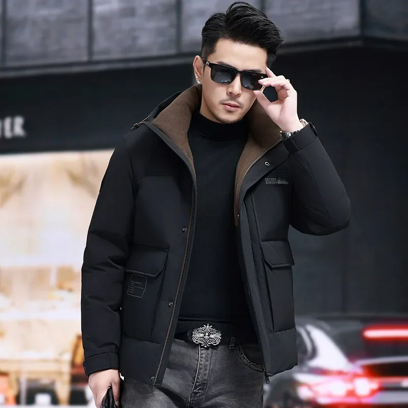 

Short Down Jacket Men Designer Clothes Men Duck Down Men's Lightweight Padding Men's Clothing 2024 Winter Coat Men