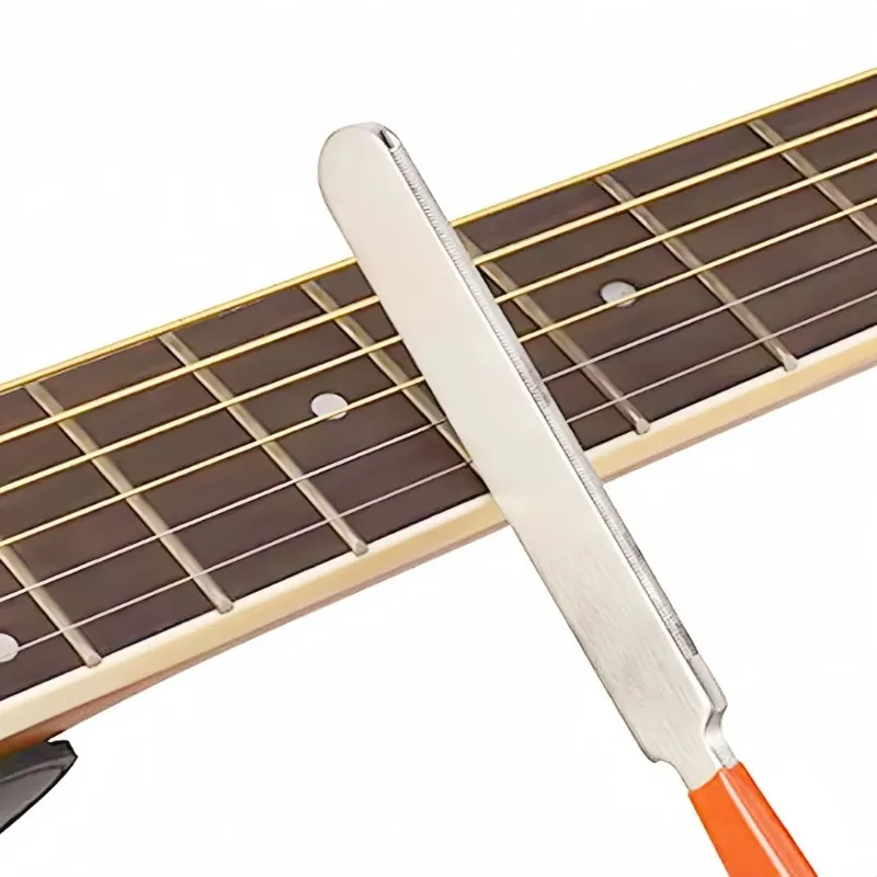 Miwayer Stainless Steel Fret Crowning File Guitar Fret Dressing Tool for Electric Acoustic Guitars Bass Mandolin Luthier File
