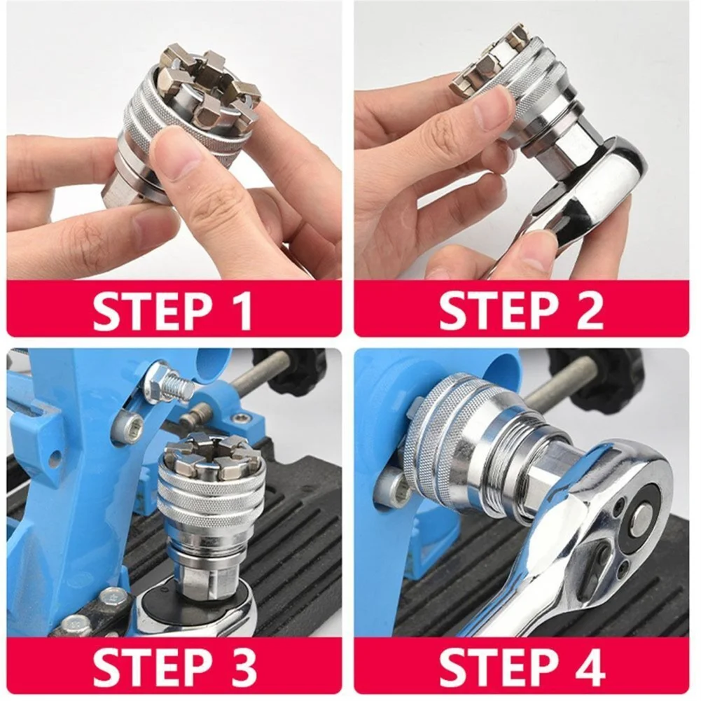 Herramienta de llave de accionamiento multifuncional, manga de llave eléctrica de fácil instalación para pernos, tuercas y tornillos, envío directo