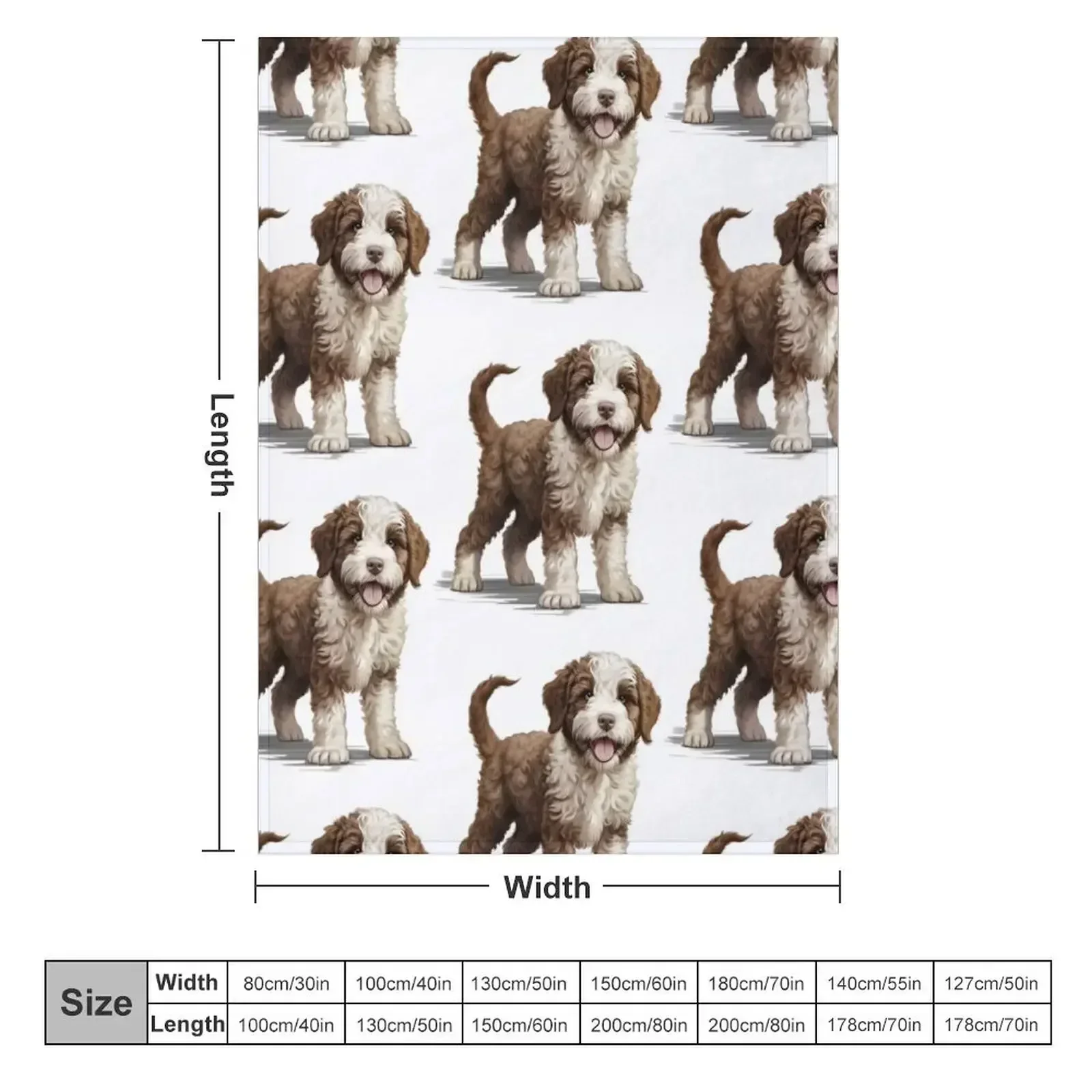 Lagotto Romagnolo dog Throw Blanket Vintage Extra Large Throw For Baby Plaid on the sofa Heavy Custom Blankets