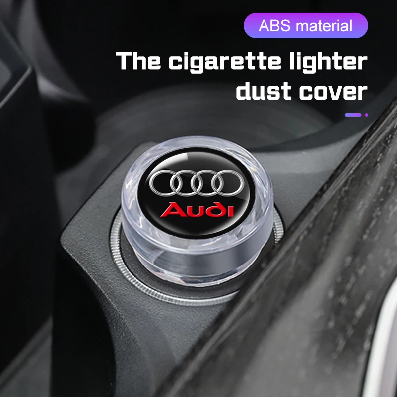 Car Cigarette Lighter Cover Dust Cover Decoration Accessories For Audi A1 A3 A4 A5 A6 A7 A8 S4 S5 S6 E-tron Q5 Q7 Q8 C8 D5 Sline