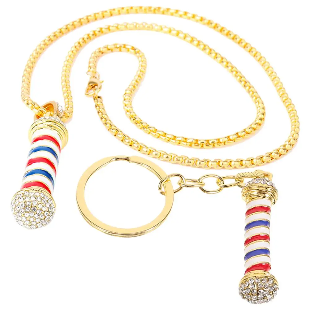 

Turning Light Necklace Decorative Pendant for Bag Key Ring Chain Alloy Portable Keychain Ornament Man