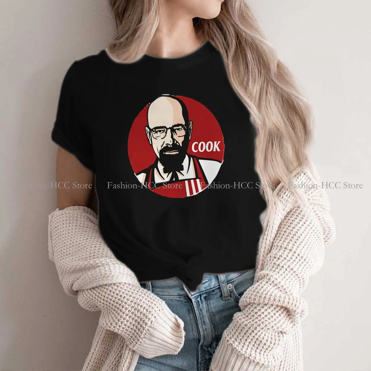 Walter White  Meme Harajuku TShirt Breaking Bad Printing Tops Leisure T Shirt Women Tee