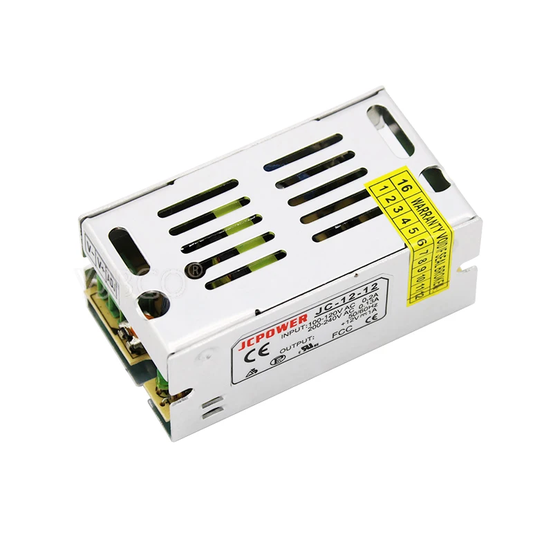 12V Switching Power Supply 1A 2A 3A 5A 6A 8.5A 10A 12.5A 15A 20A 25A 30A 33A 40A 50A LED Strip Power adapter AC 110V-220V input