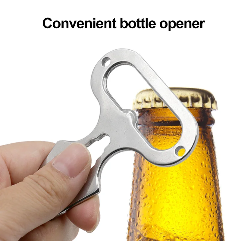 Multifunctional Wrench Outdoor Camping Supplies EDC Stainless Steel Self-defence Tool Pendant Keychain