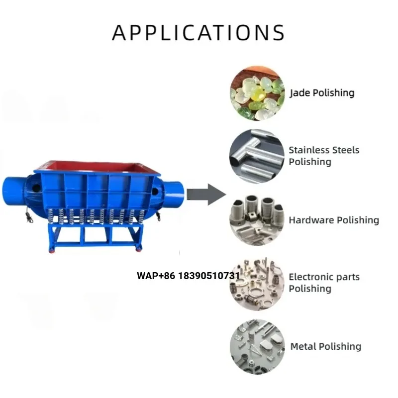 Categorized Batch Processing Linear Rectangular Vibratory Finishing Machine for Metal Working