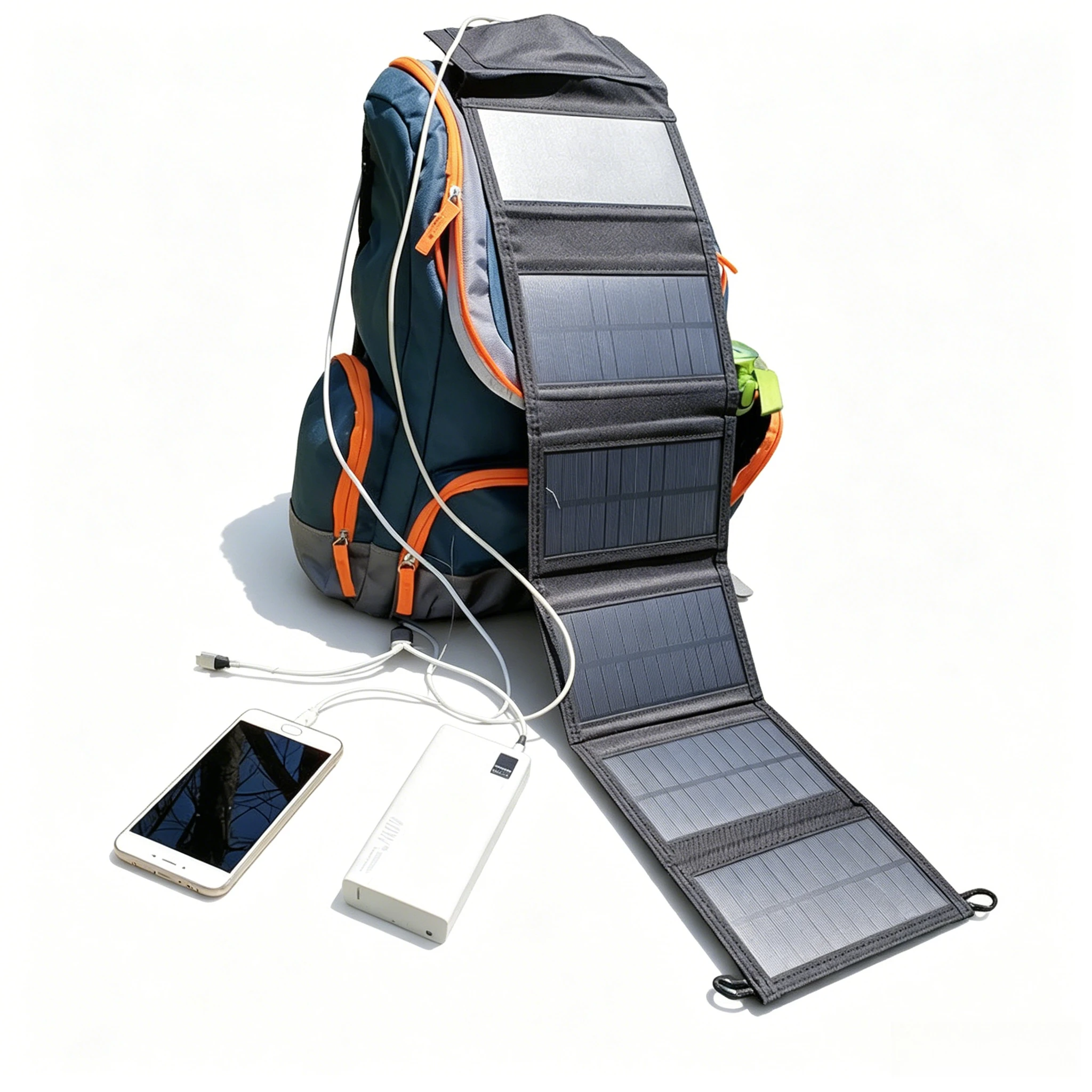 

60W45W30W25W Foldable Solar Charger for Outdoor Emergency Charging of Phones, Laptops, Compatible with iPhone, Samsung and More