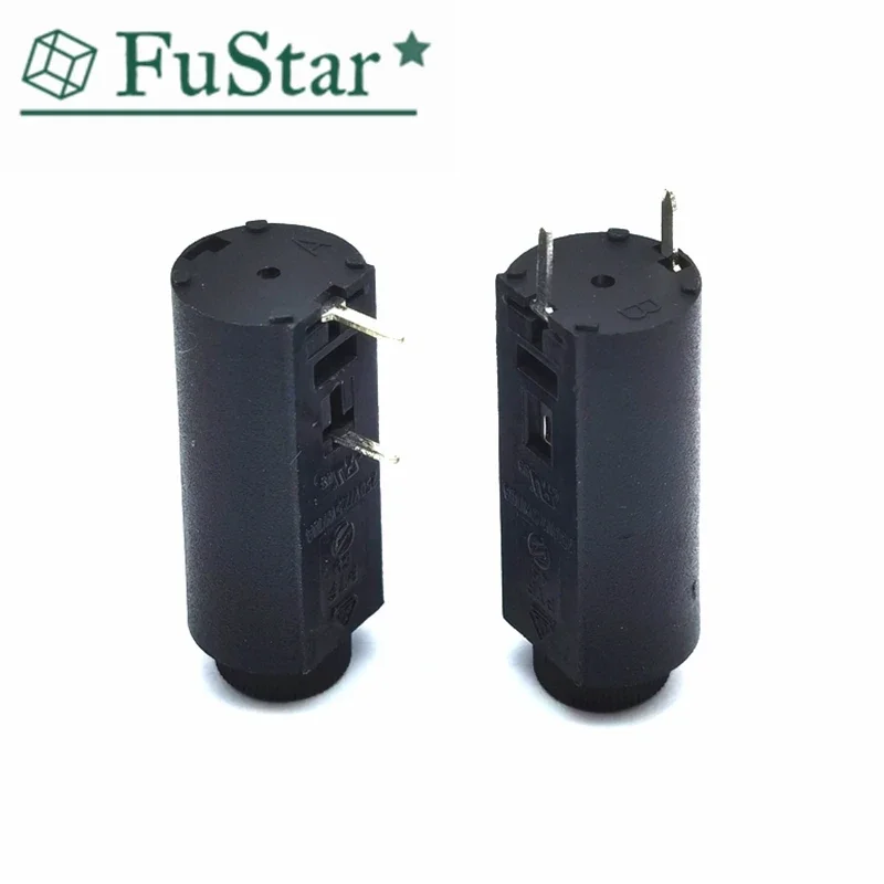 10Pcs=5Set PTF45 PTF50 Safety Socket 5*20 Imported Fuse Holder PCB Plug-in Welding Vertical  Base With 5pcs Glass Fuse PTF-45/50