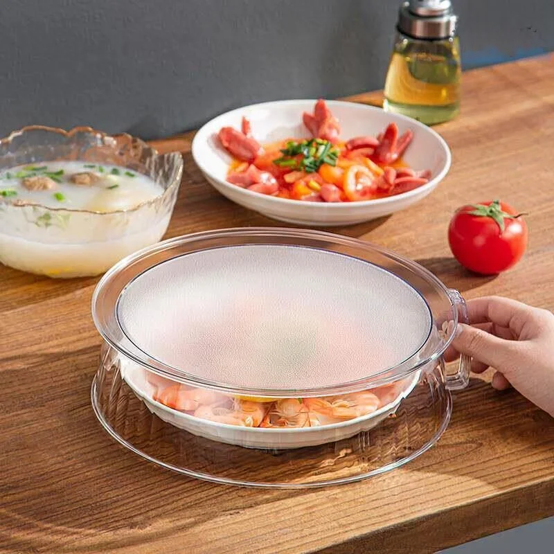

Food Grade Microwave Oven Splash Proof Cover Heat Resistant PC Keeping Oil Proof Lid Special Use Cover for Hot Dishes