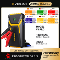 VTOMAN V6 Pro Car Jump Starter Power Bank 2000A Car Battery Charger Auto Emergency Booster Starting Device Jump Starter